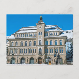 Carte Postale Hôtel de ville à St Moritz, Suisse