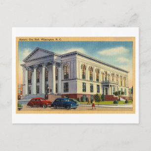 Carte Postale Hôtel de ville à Wilmington, Caroline du Nord, Vin