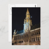 Carte Postale Hôtel de ville Bruxelles (Devant / Derrière)