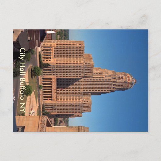 Carte postale - Hôtel de ville Buffalo NY (Devant)