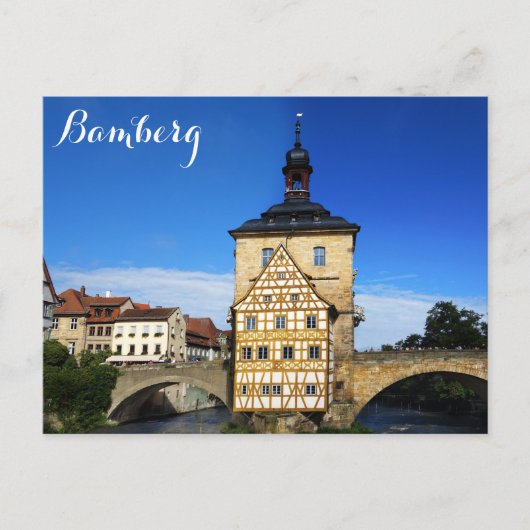 Carte Postale Hôtel de ville de Bamberg Allemagne (Devant)