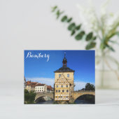 Carte Postale Hôtel de ville de Bamberg Allemagne (Debout devant)