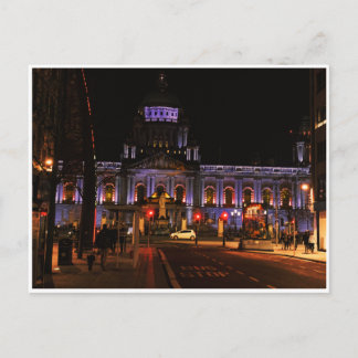 Carte Postale Hôtel de ville de Belfast à la nuit
