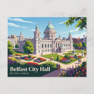 Carte Postale Hôtel de ville de Belfast Irlande du Nord