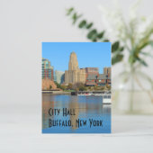Carte Postale Hôtel de ville de Buffalo (Debout devant)
