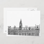 Carte Postale Hôtel de ville de Manchester (Devant / Derrière)