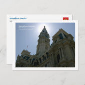 Carte Postale Hôtel de ville de Philadelphie (Devant / Derrière)