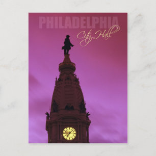 Carte Postale Hôtel de ville de Philadelphie en Pennsylvanie