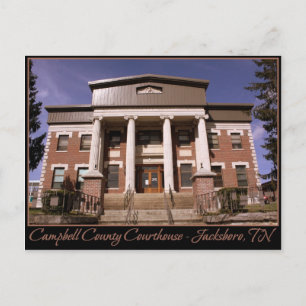 Carte Postale Hôtel de ville du comté de Campbell - Jacksboro, T