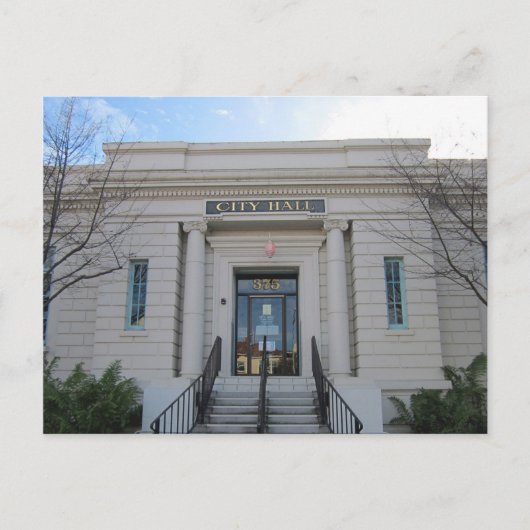 Carte Postale Hôtel de ville Hollister (Devant)