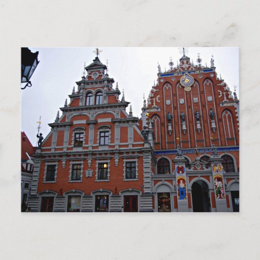 Carte Postale Hôtel de ville Majestic Riga, Lettonie (Devant)