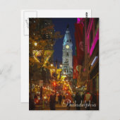 Carte Postale Hôtel de ville, Philadelphie (Devant / Derrière)