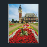 Carte Postale Hôtel de ville rose, Calais, Fleurs de France<br><div class="desc">Hôtel de ville rose,  Calais,  Fleurs de France Grand cadeau de fleurs roses.</div>