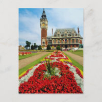 Hôtel de ville rose, Calais, Fleurs de France