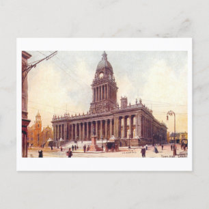 Carte Postale Hôtel de ville vintage, Leeds