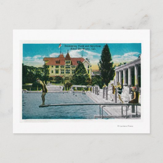 Carte Postale Hotel Del Monte Réservoir de natation et solarium (Devant)