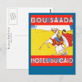 Carte Postale Hôtel Du Caid De Bou-Saada (Devant / Derrière)