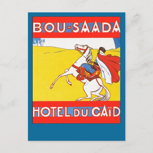 Carte Postale Hôtel Du Caid De Bou-Saada (Devant)