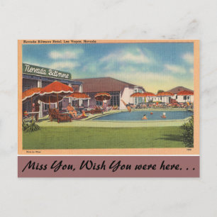 Carte Postale Hôtel du Nevada, Nevada Biltmore, Las Vegas