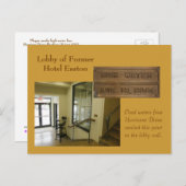 Carte Postale Hôtel Easton (Devant / Derrière)
