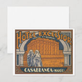 Carte Postale Hotel Excelsior Casablanca (Devant / Derrière)