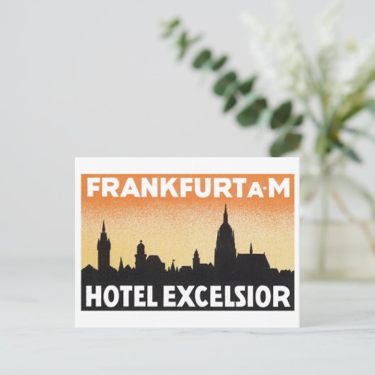 Carte Postale Hotel Excelsior Frankfurt (Debout devant)