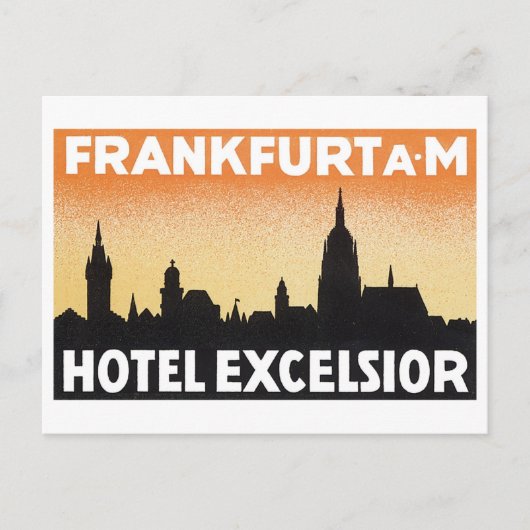 Carte Postale Hotel Excelsior Frankfurt (Devant)
