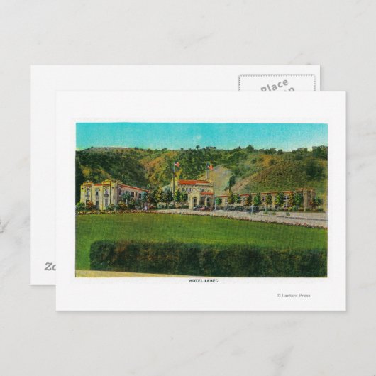 Carte Postale Hotel Lebec et GroundsRidge Route, CA (Devant / Derrière)