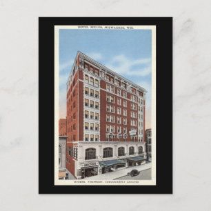 Carte Postale Hotel Miller, Milwaukee WI Vintage