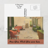 Carte Postale Hôtel Nevada, El Patio, Las Vegas (Devant / Derrière)