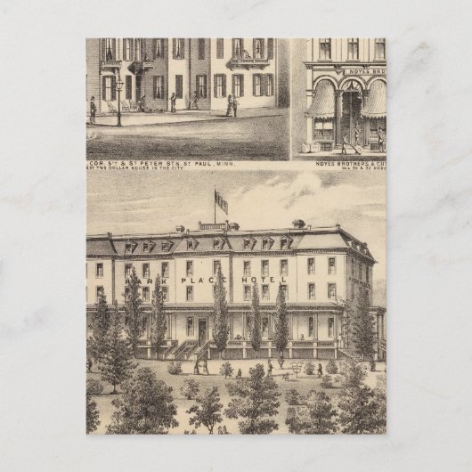 Carte Postale Hôtel Park Place, Greenman House, Minnesota (Devant)