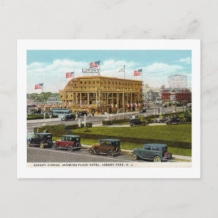 Carte Postale Hôtel Plaza, Asbury Park, New Jersey Vintage
