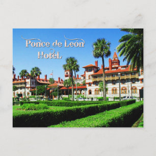 Carte Postale Hôtel Ponce de Leon, St Augustine, Floride