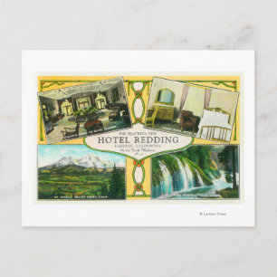 Carte Postale Hotel Redding Vues sur l'intérieur avec des sites 