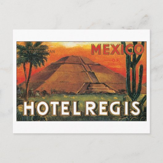 Carte Postale Hotel Regis, Mexique (Devant)