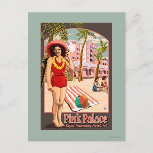 Carte Postale Hôtel Royal Hawaii à Hawaii (Devant)