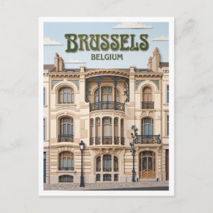 Carte Postale Hôtel Tassel Bruxelles Belgique