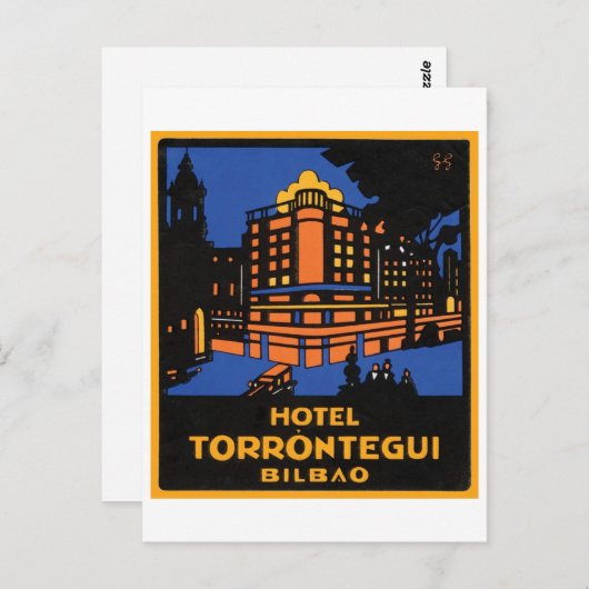 Carte Postale Hotel Torrontegui Bilbao (Devant / Derrière)