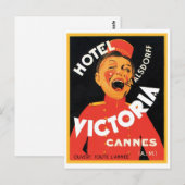 Carte Postale Hôtel Victoria Cannes (Devant / Derrière)