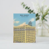 Carte Postale Hôtel vintage à Jacksonville, Floride (Debout devant)