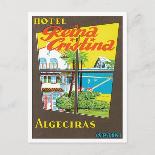 Carte Postale Hôtel vintage Algeciras Espagne (Devant)