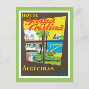 Carte Postale Hôtel vintage Algeciras Espagne