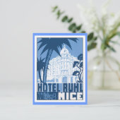 Carte Postale Hôtel vintage Nice France (Debout devant)