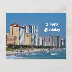 Carte Postale Hôtels de Myrtle Beach Photo Anniversaire