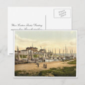 Carte Postale Hôtels et port intérieur, Busum, Schleswig-Holstei (Devant / Derrière)