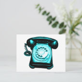 Carte Postale Hotline en Cyan (Debout devant)