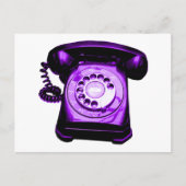 Carte Postale Hotline en violet (Devant)