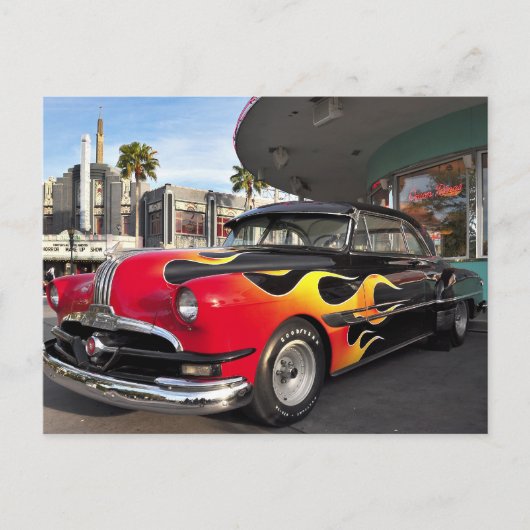 Carte Postale Hotrod dans les années 50 ! (Devant)