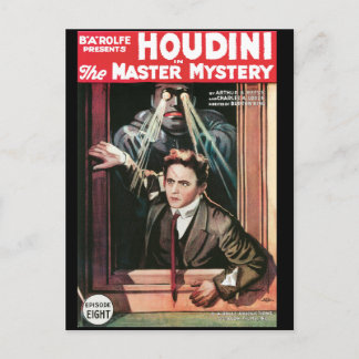 Carte Postale Houdini, Le poster vintage du mystère de la maîtri