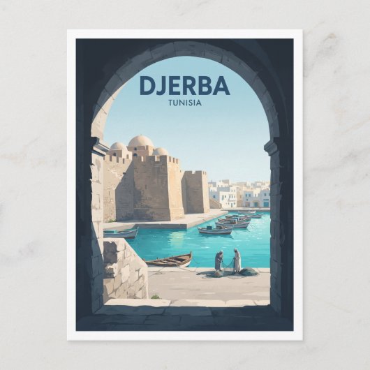 Carte Postale Houmt Souk Tunisie (Devant)